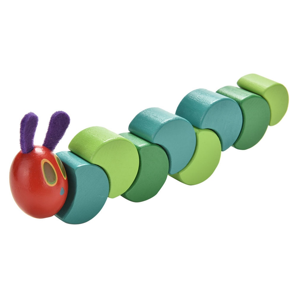 Creative gift Children Toys Cute Insects Twist the Very Hungry Caterpillars Wooden Blocks Baby Fingers Flexible Blocks